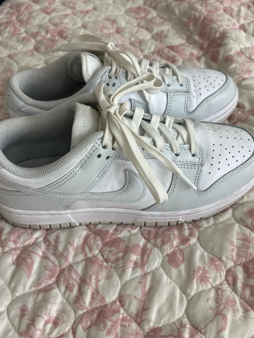 Nike White Low-Top Leather Sneakers